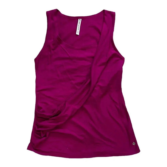 Fabletics Purple Draped Cross Over Wrap Workout Tank XS - Picture 2 of 6